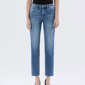 Vervet Straight Leg Mid Wash Jeans